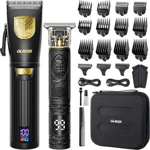 Black and Gold Men's Grooming Tool Set
